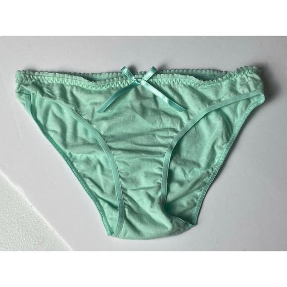 Victoria's Secret Angels Mint Green Cotton Teddy and Matching Panties Size Small - Picture 7 of 8